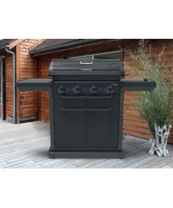 Campingaz 4 Series BBQ Onyx S Dualgas - Barbecue a gas nero 4 bruciatori 135 cm