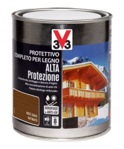 V33 Protettivo Legno Alta Protezione Noce Scuro 750 ml - Vernice Esterni