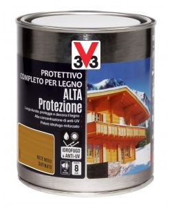 V33 Protettivo Legno Alta Protezione Noce Medio 750 ml - Vernice Esterna