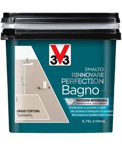 Smalto Perfection bagno grigio tortora satinato