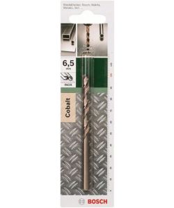 Bosch Punta Metallo HSS-CO 6,5 mm 135� per Legno 101 mm Bronzo