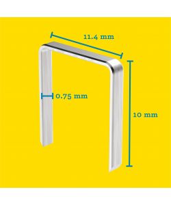 Rapid Graffe a Filo Sottile 10 mm Acciaio Zincato - 1080 pezzi