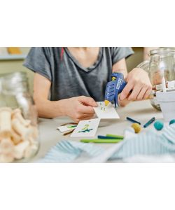 Rapid Pistola Colla a Caldo Senza Filo EG Point Blu 7mm - 80W