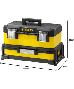 Cassetta portautensili con cassetto 54,5 x 28 x 33 cm Stanley