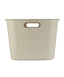 Keter Cesta Portabiancheria Softex Bianco Gesso 45L con Maniglie