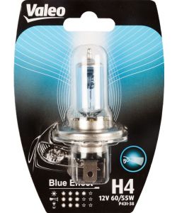 H4 lampada singola auto 12V 60/55W Blue effect attacco P43t-38