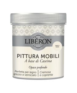 Lib�ron Pittura Mobili Caseina Bianco Piuma 0.5L - Alta Copertura