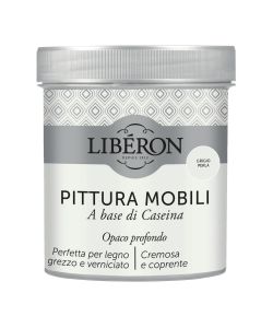Lib�ron Pittura Mobili Grigio Perla 0,5 L a base di Caseina Opaca