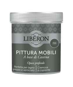 Lib�ron Pittura Mobili Grigio Cenere 0,5 L a base di Caseina Cremosa