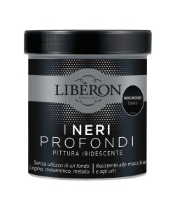Lib�ron Pittura Iridescente I Neri Profondi Nero Rosso Opaco 0,5 L