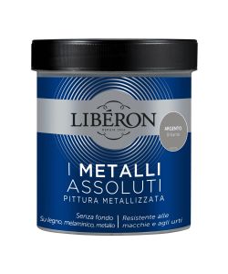 Lib�ron Pittura Metallizzata Argento Brillante 0,5 L per Mobili