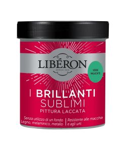 Lib�ron Pittura Laccata Verde Malachite 0,5 L - Alta Qualit� Lavabile