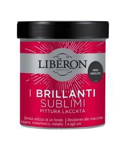 Lib�ron Pittura Laccata Nero Assoluto 500 ml Alta Qualit� Resistente