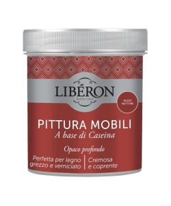 Lib�ron Pittura Mobili Caseina Rosso Mattone 500 ml Alta Copertura