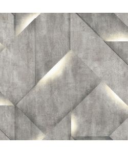 DUTCH WALLCOVERINGS Carta da Parati Onyx Grigio Scuro