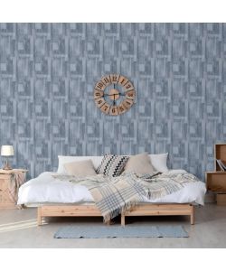 DUTCH WALLCOVERINGS Carta da Parati Wood in Grigio