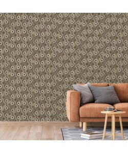 DUTCH WALLCOVERINGS Carta da Parati Galactic Marrone e Bianco