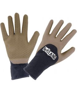 Rostaing Guanti Giardinaggio Nitrile Impermeabili Taglia 8 Beige/Nero