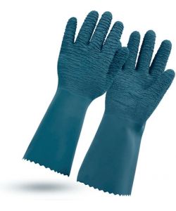 Rostaing Guanti da Giardinaggio Impermeabili Verde Blu Taglia 10