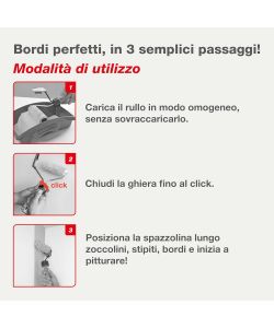 Nespoli Ricambio Rullo Pittura 12cm EasyLiner per Rifiniture Precise