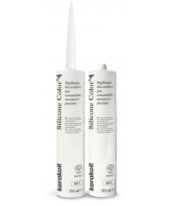 Kerakoll Silicone Color KK1 310ml - Sigillante siliconico Bianco - Alta adesione per ceramiche e piscine