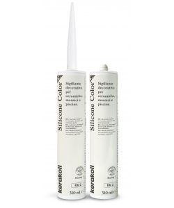 Kerakoll Silicone Color KK2 310ml - Sigillante siliconico Beige - Impermeabile e resistente UV