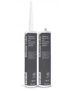 Kerakoll Silicone Color KK10 310ml - Sigillante siliconico Grigio - Per ceramiche e piscine