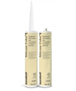 Kerakoll Silicone Color KK88 - Sigillante siliconico Crema 310ml - Impermeabile e resistente