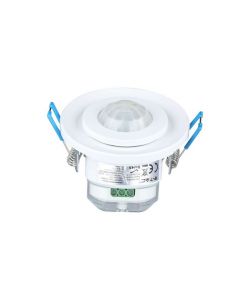 Sensore di Movimento a Microonde 360 Orientabile Montaggio a Incasso Colore Bianco (Max 200W) IP65