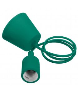 Portalampada a Sospensione E27 (Max 60W) in Silicone Verde