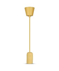 Lampadario LED a Cilindro in Calcestruzzo con Portalampada E27 (Max 60W) Colore Beige