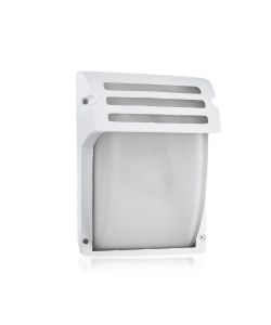 Lampada LED da Muro con Portalampada E27 (Max 60W) Colore Bianco Vetro Satinato IP44