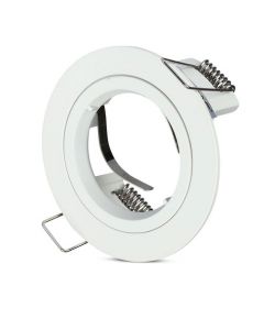 Portafaretto LED da Incasso Rotondo GU10 e GU5.3 (MR16) Colore Bianco