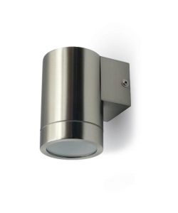 Portafaretto LED da Muro Rotondo GU10 (Max 35W) Colore Metallico IP44