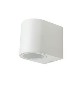 Portafaretto LED da Muro Rotondo GU10 (Max 35W) Colore Bianco IP44