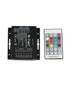 Controller per Strip LED RGB+W Dimmerabile Porta RJ45 con Telecomando 24 Tasti