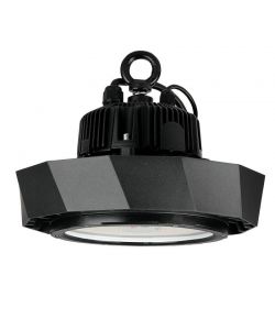 Campana Industriale LED Chip Samsung 100W 180LM/W UFO Driver Samsung Colore Nero 120 6400K IP65 Dimmerabile ( 1-10V )