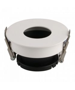 Portafaretto LED da Incasso GU10 Rotondo Colore Bianco con Interno Nero