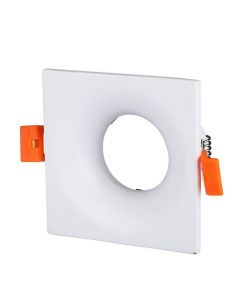 Portafaretto LED da Incasso GU10 Quadrato Colore Bianco