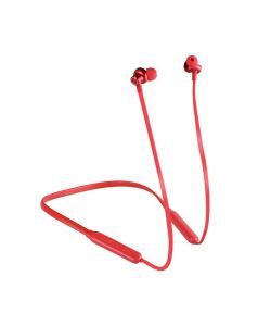 Auricolari Bluetooth Collegate con Cavo 500mAh Colore Rosso