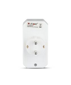 Adattatore Multipresa con 2 Prese Frontali 2,5A e Presa Shuko Spina Shuko Colore Bianco