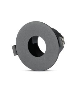Portafaretto LED da Incasso GU10 Rotondo Colore Nero con Interno Nero