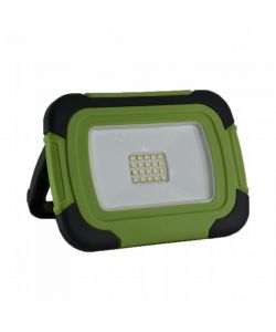 Faro LED Chip Samsung 10W Ricaricabile con USB Colore Nero e Verde 4000K IP44