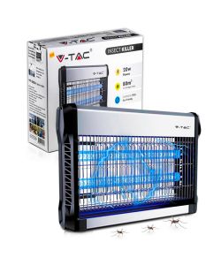 V-TAC Zanzariera Elettrica 20W con Tubi UV 40cm - Insetticida 80mq