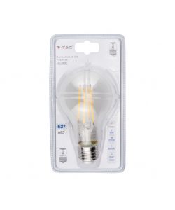 Lampadina LED E27 8W A65 Filamento 2700K (Blister 1 Pezzo)