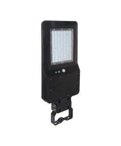 Armatura Stradale LED SMD 40W 120LM/W con Pannello Solare  e Sensore PIR Colore Nero 4000K IP65
