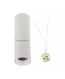 Portafaretto LED Montaggio a Plafone GU10 Corpo Bianco