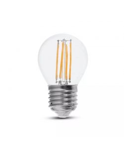 Lampadina LED E27 6W 130LM/W G45  Filamento 6400K