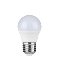 Lampadina LED bianco caldo E27 4.5W G45