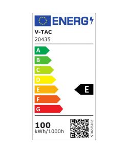 V-TAC Armatura Stradale LED Chip Samsung 100W 110LM/W con Sensore Colore Grigio 6400K IP65